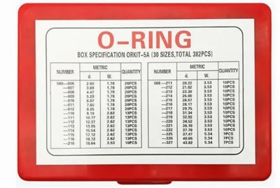 Kit de juntas tóricas NBR 382PCS